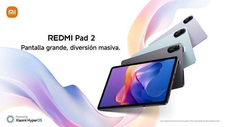 ¡Xiaomi ha presentado la Redmi Pad 2 y su versión 4G!